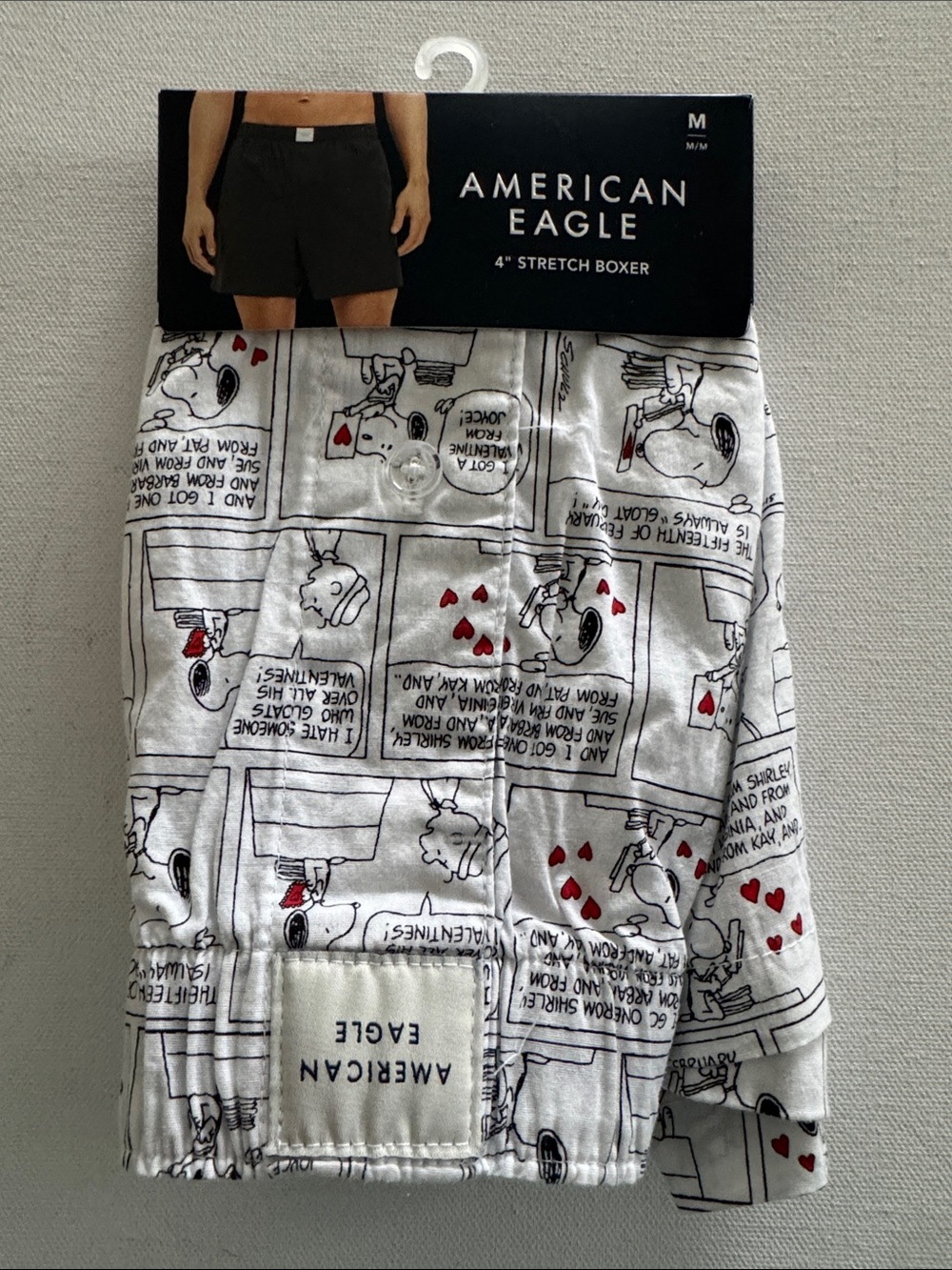 Snoopy Boxers Mens Medium American Eagle Comic Strip